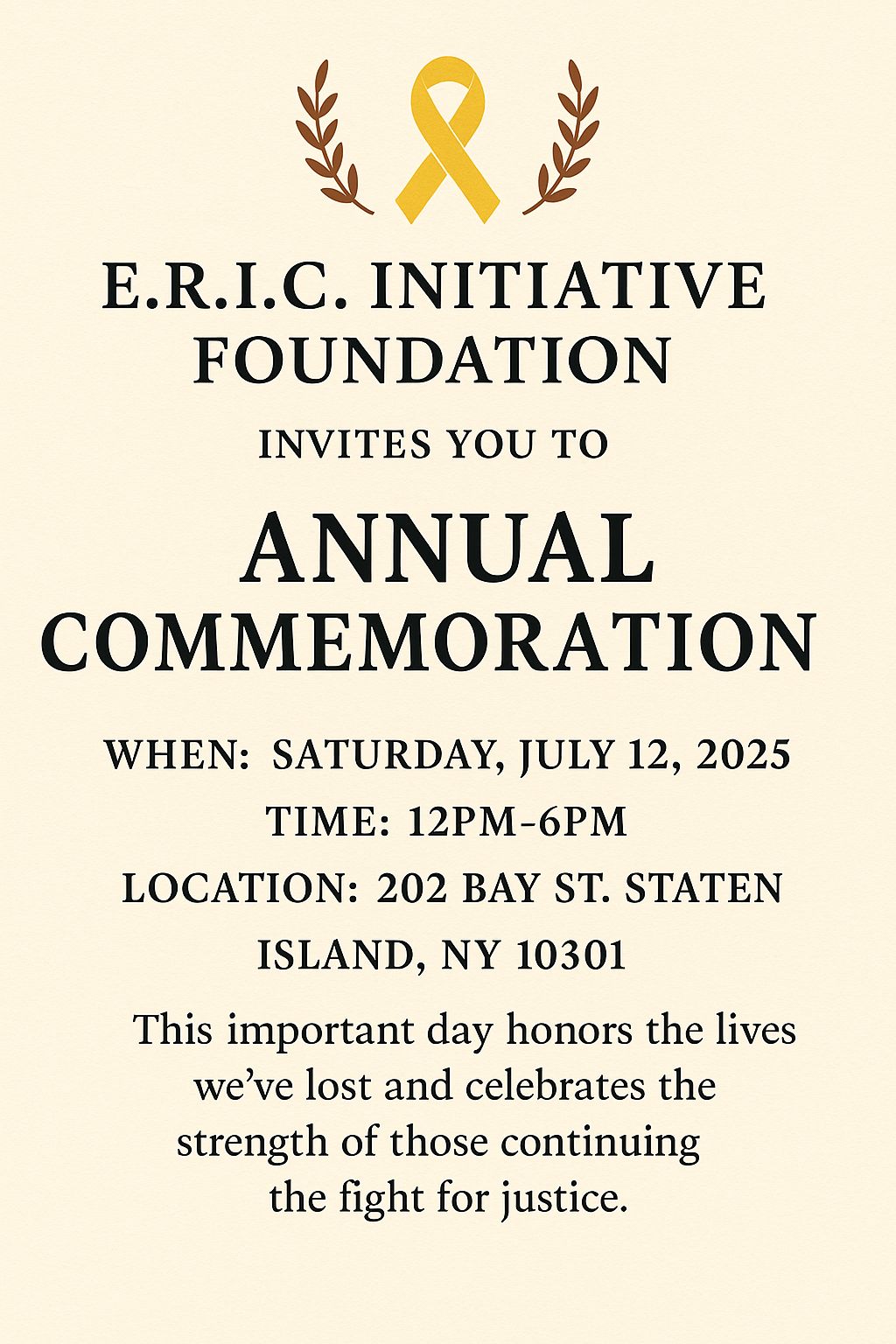 Annual Commemoration